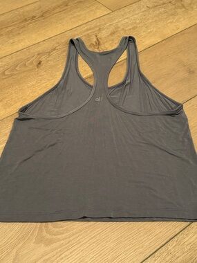 ALO Yoga Gray Racerback Tank Top